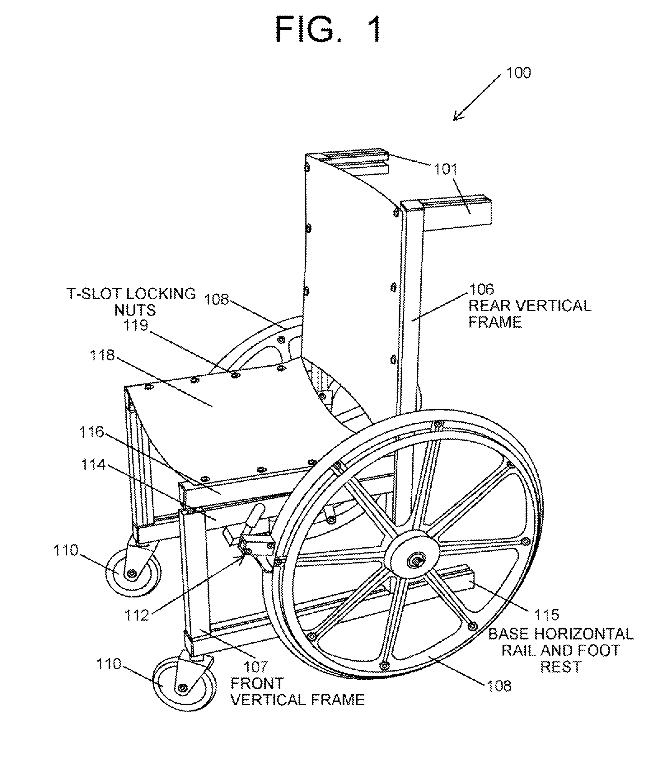 Structure, Components and Method for Constructing and Operating an Automatically self locking manually propelled vehicle such as a wheel chair