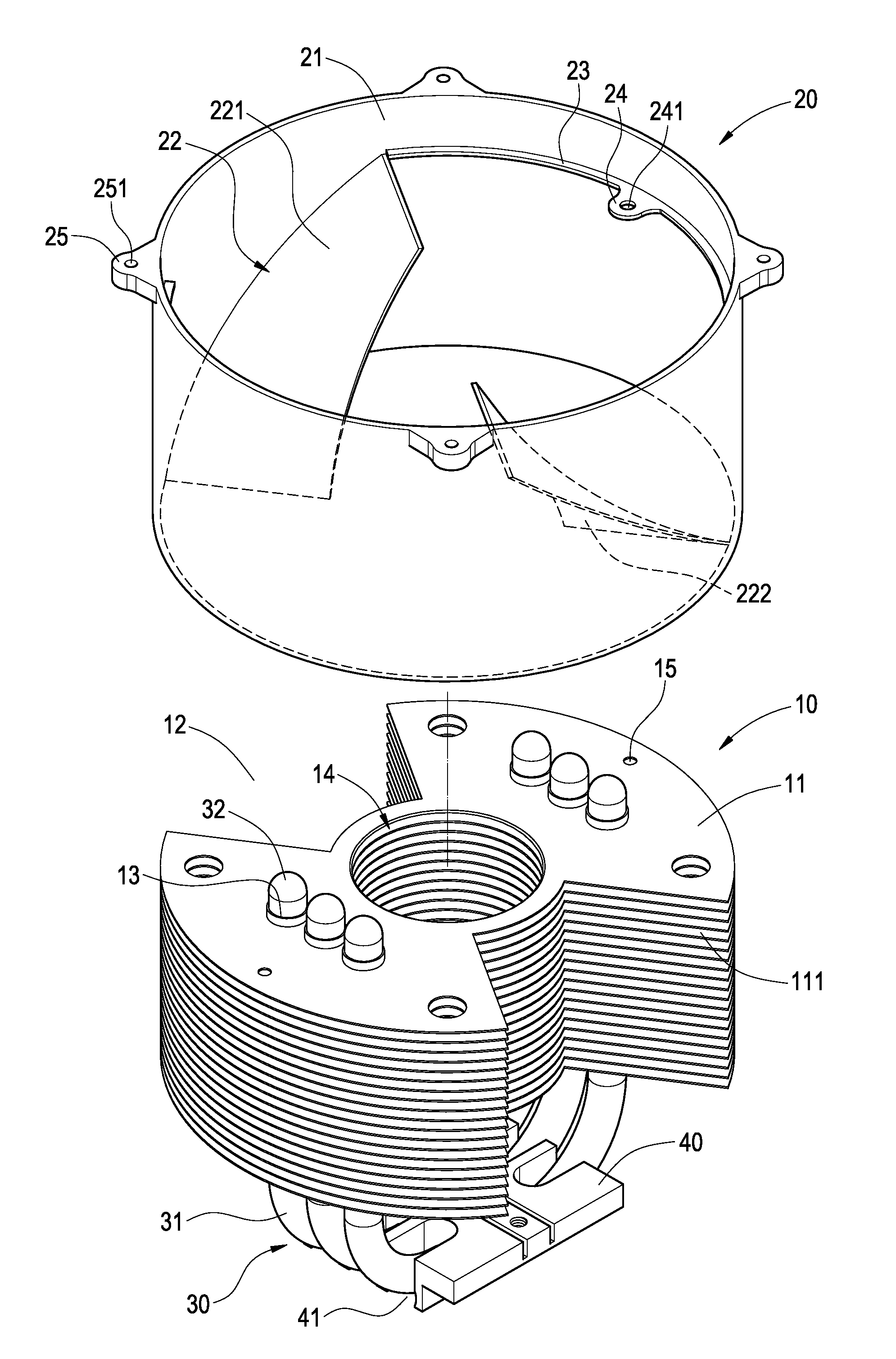 Heat-dissipating device having air-guiding cover