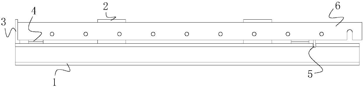 Assembly welding fixture for airport transportation roller bed connecting beam