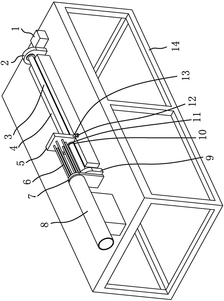 Expansion device for heat exchange tubes and cooling fins