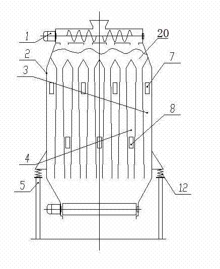 Vertical gravity conveying enforced cross-flow drying method and device