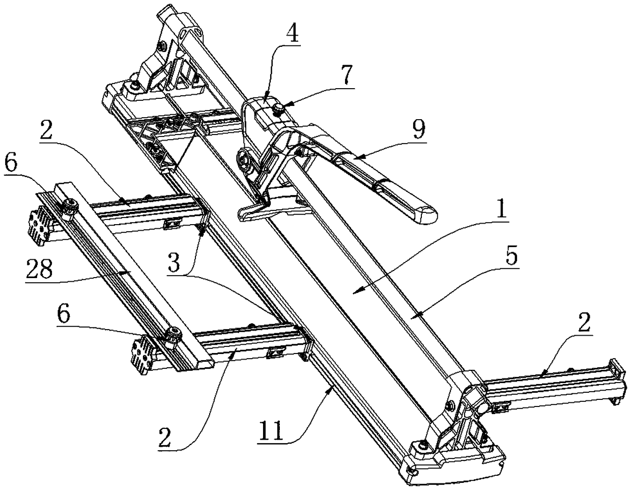 Manual cutter for ceramic tiles