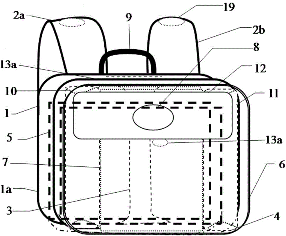 Special shape-maintaining knapsack for students