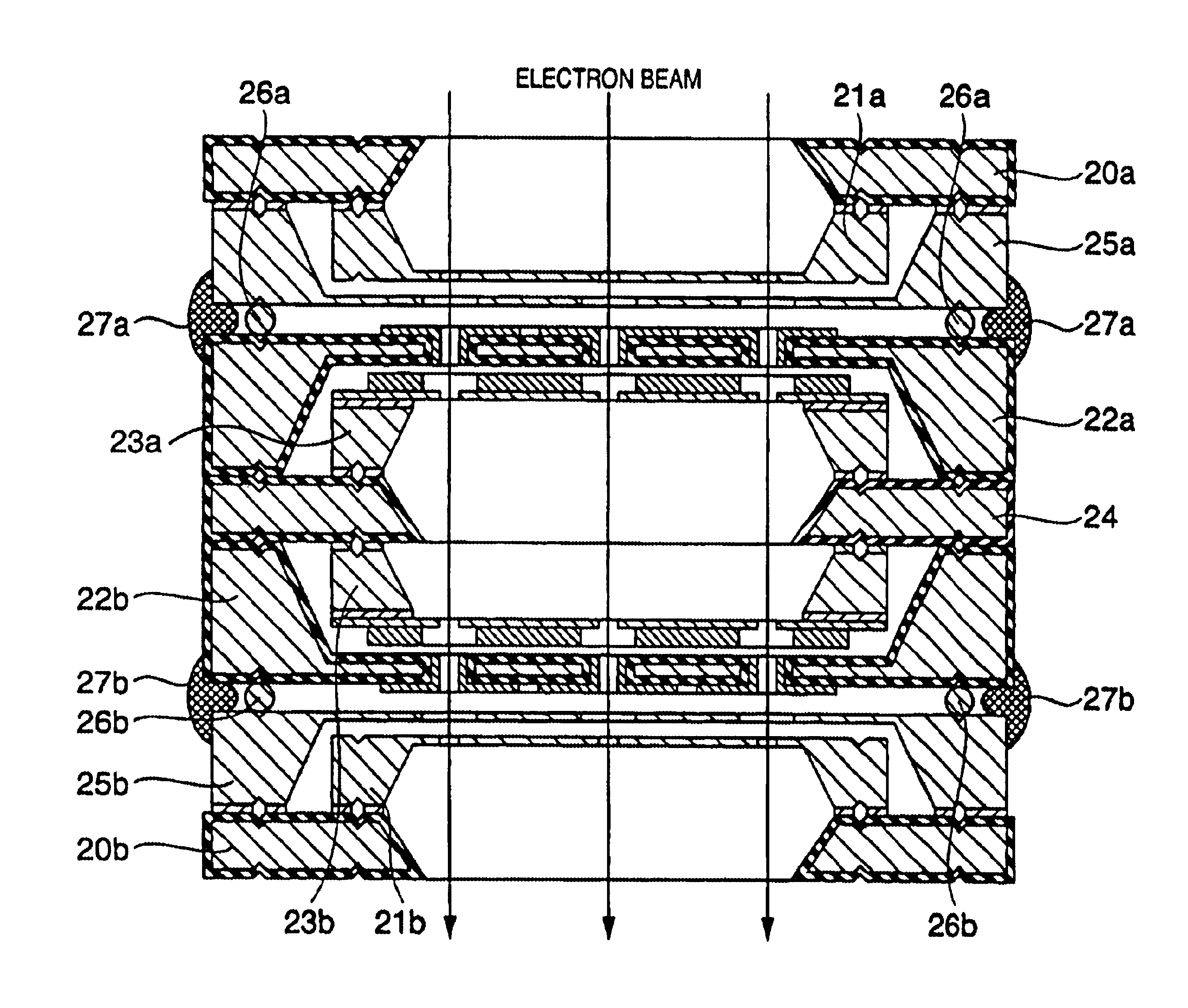 Electron optical system array, method of fabricating the same, charged-particle beam exposure apparatus, and device manufacturing method