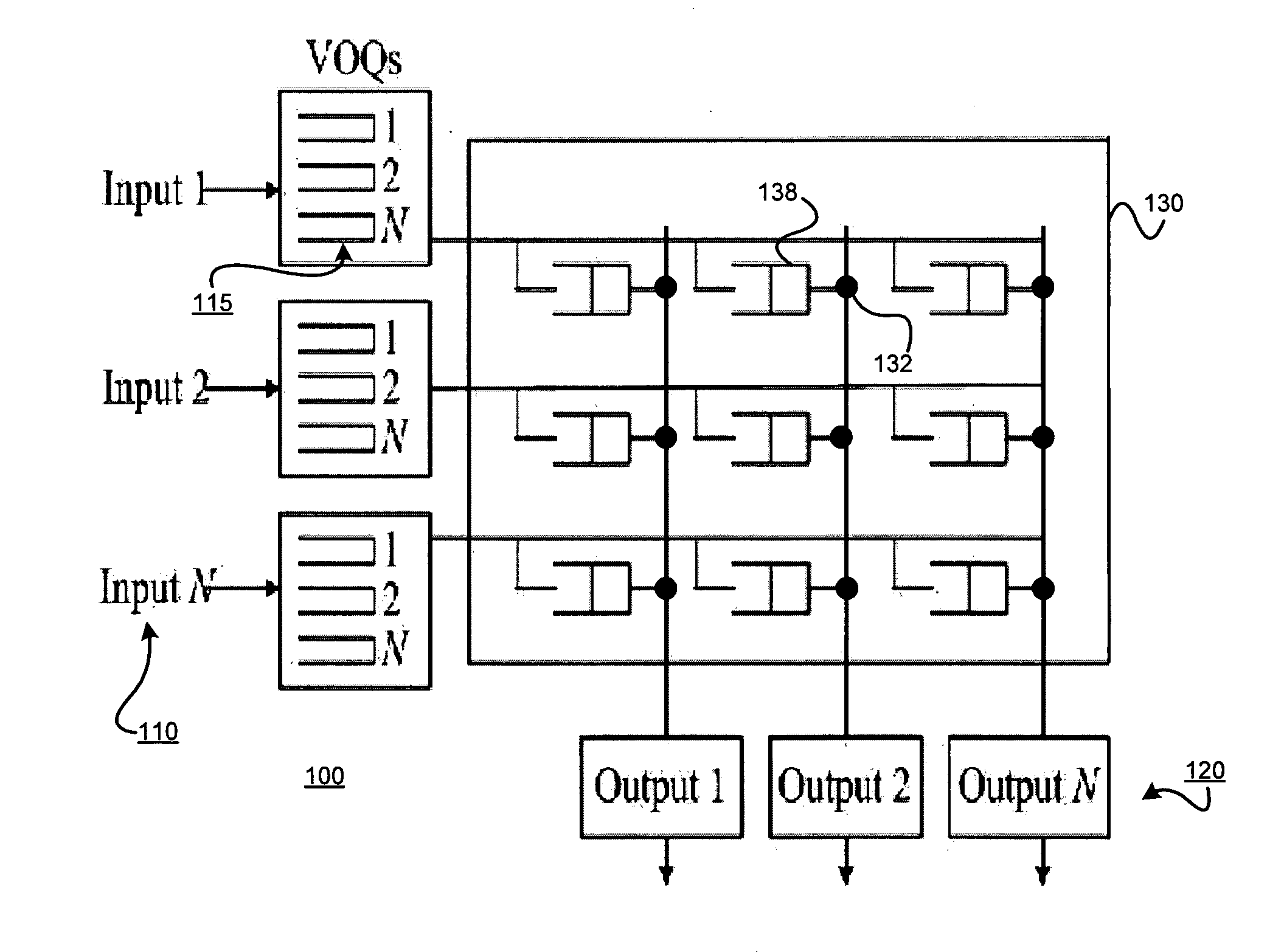 Low complexity scheduling algorithm for a buffered crossbar switch with 100% throughput