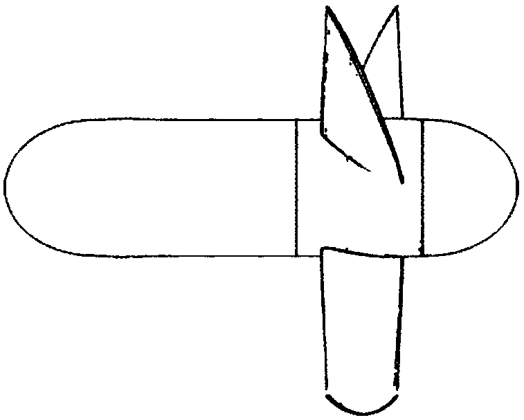 Forward and reverse thrust catheter thrusters