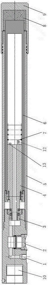 Downhole string dynamic response test system and test method under explosive blast