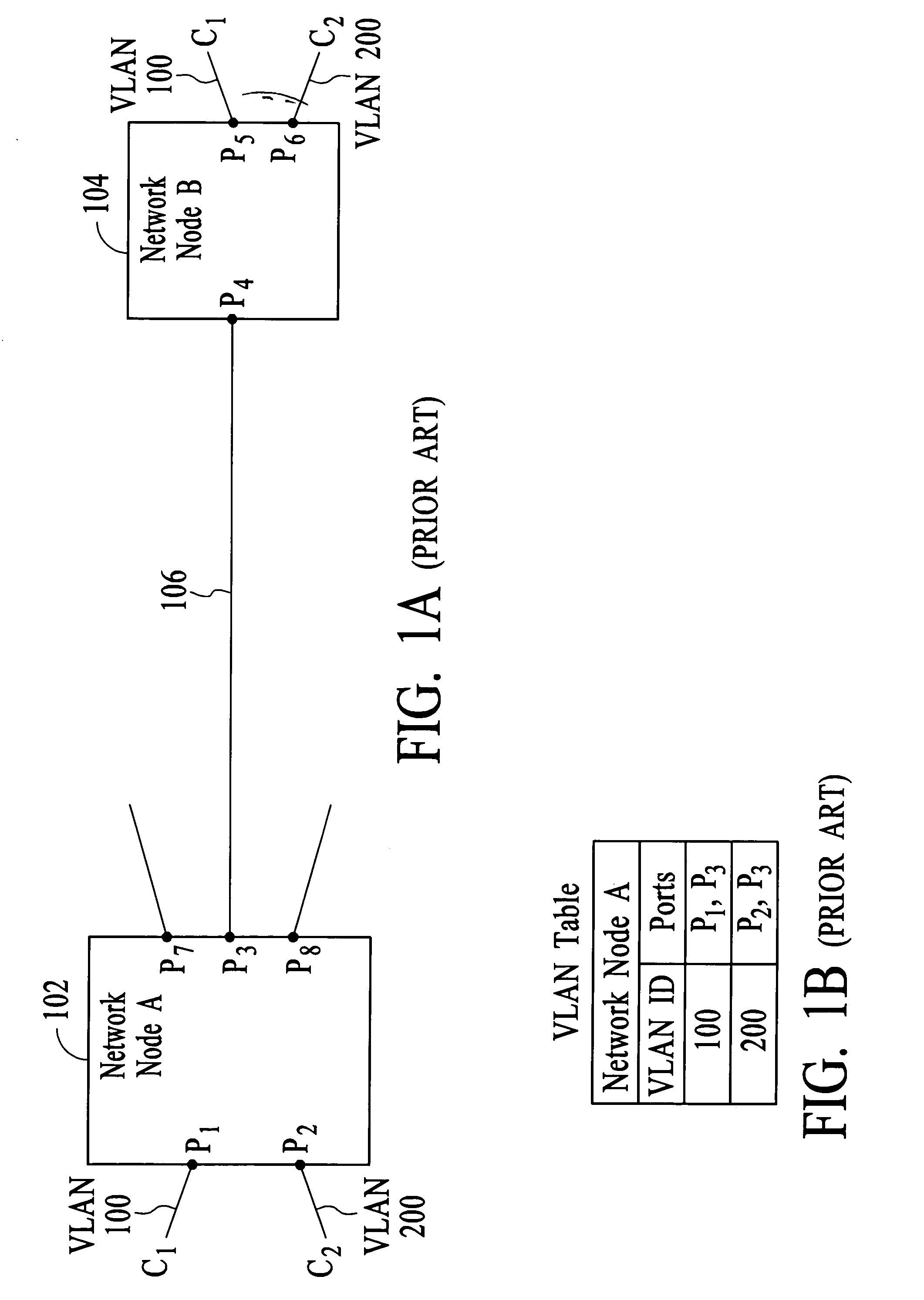 Managing traffic in a multiport network node using logical ports