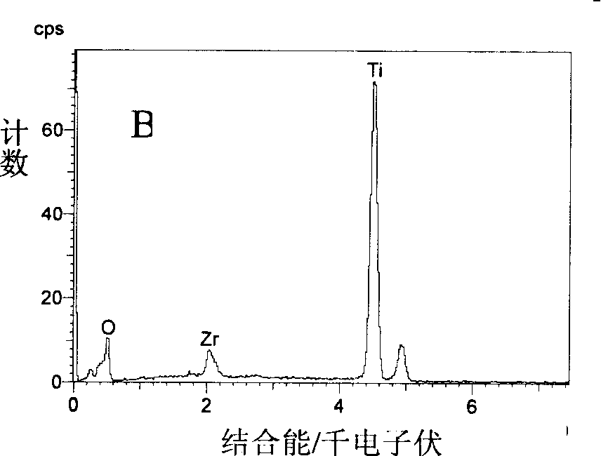 Process for preparing cationic nanotube array intermingling titanium oxide