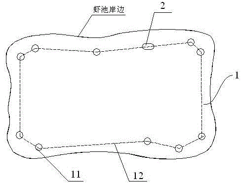 Auto-cruise precise feeding device for shrimp pond