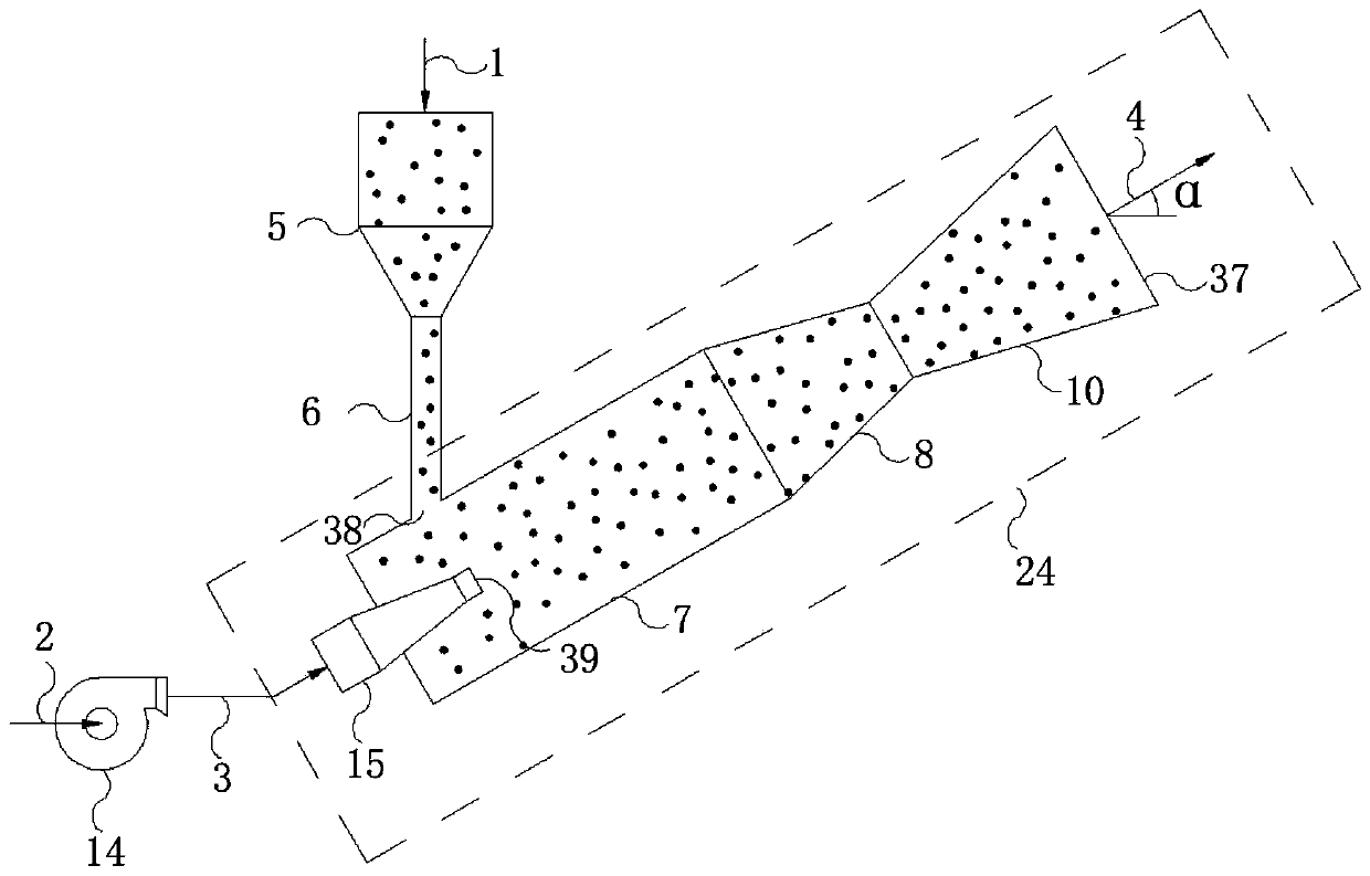 A granulation device and heat recovery method for molten slag