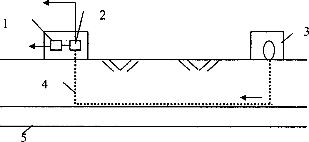 Method for monitoring leak from oil gas pipe, and equipment