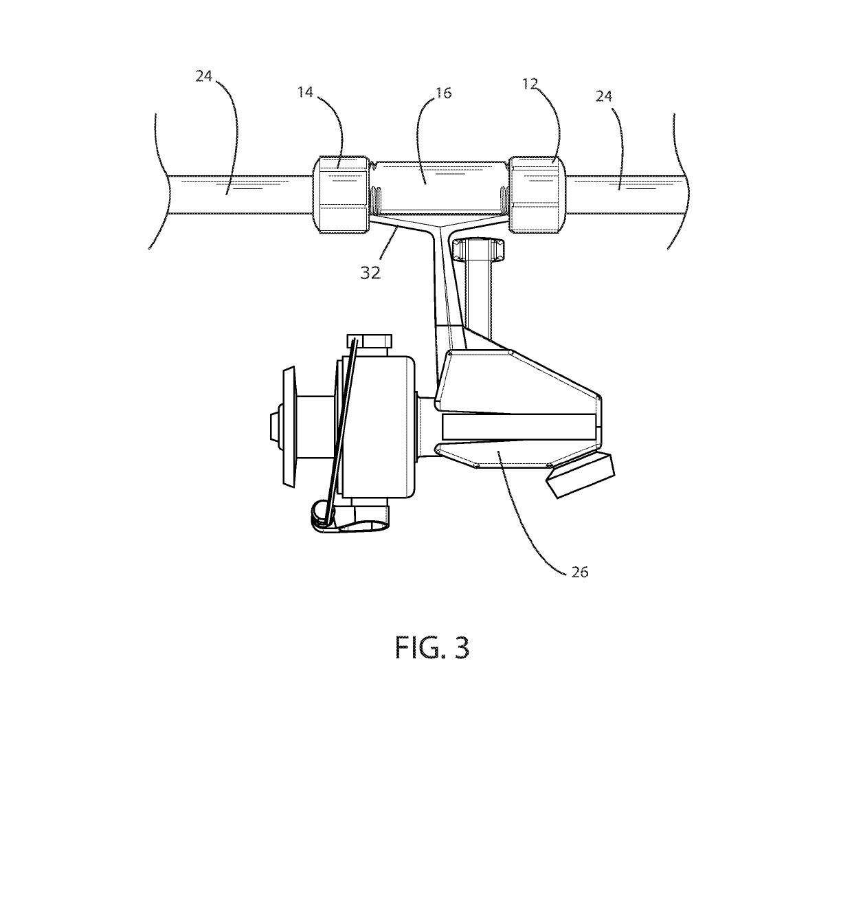 Adapter system that transforms a blowgun into a fishing blowgun