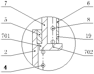 Embedded type multistage elevator buffer and working method thereof