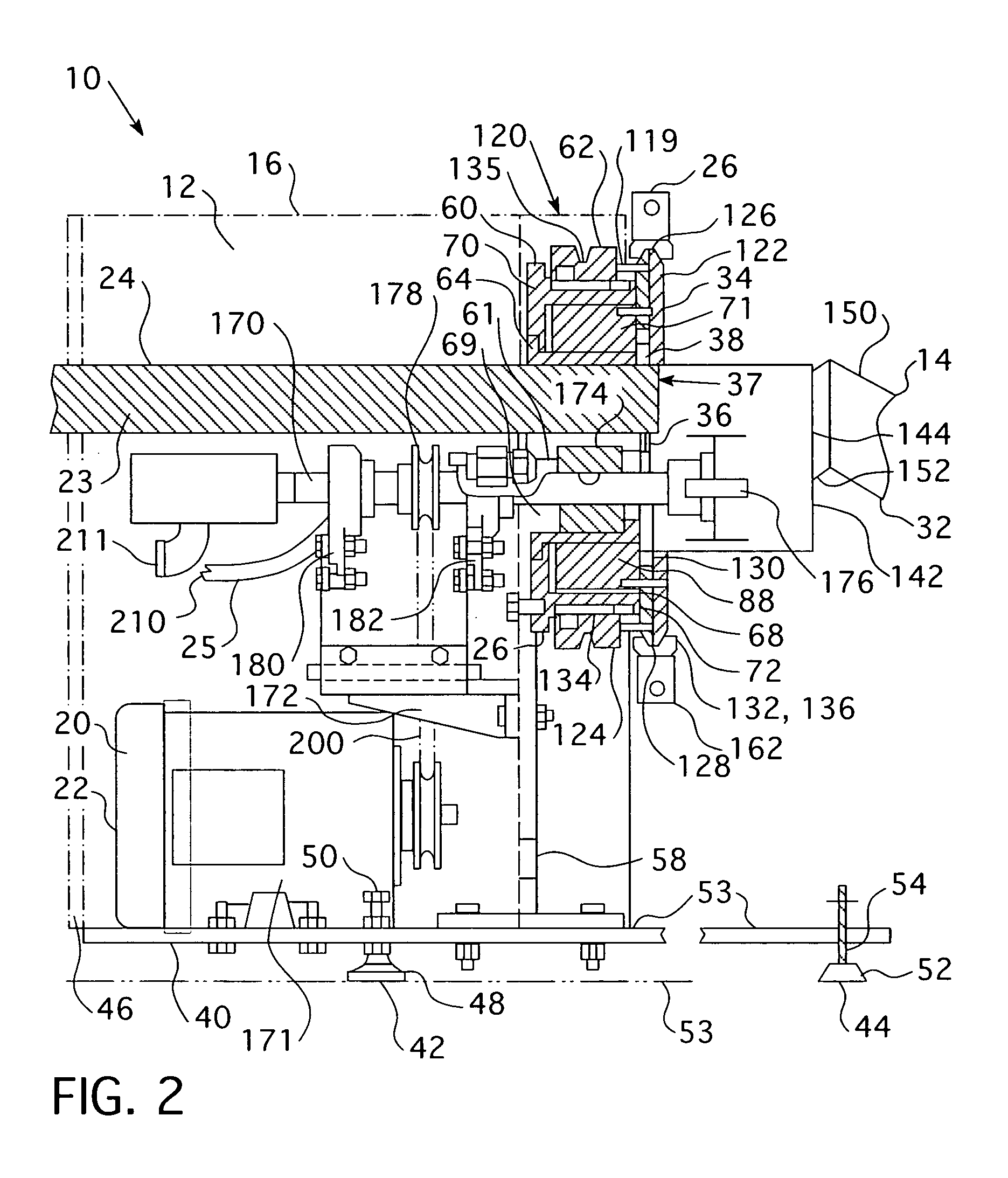 Apparatus for continuous blending