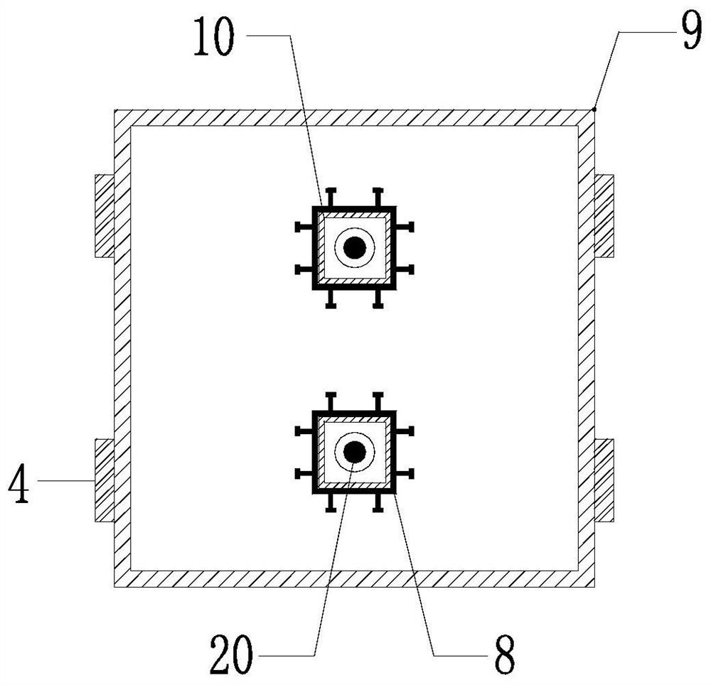 High-level splicing energy-consuming beam column node and manufacturing method