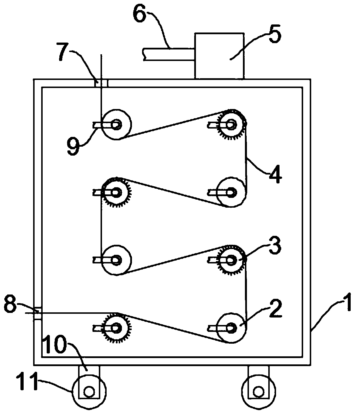 Device for removing textile dust on textile fabric