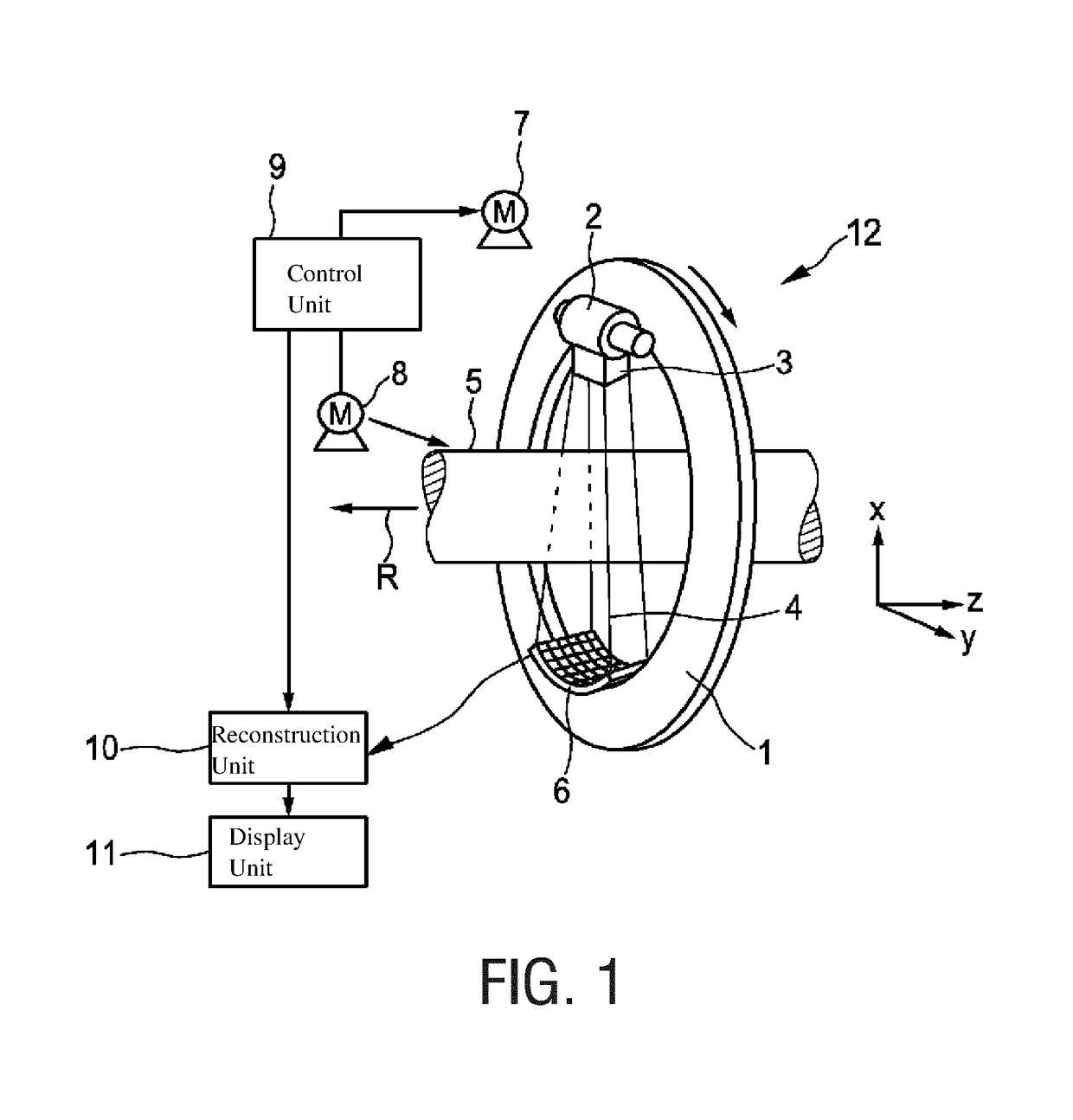 X-ray detector, imaging apparatus and calibration method