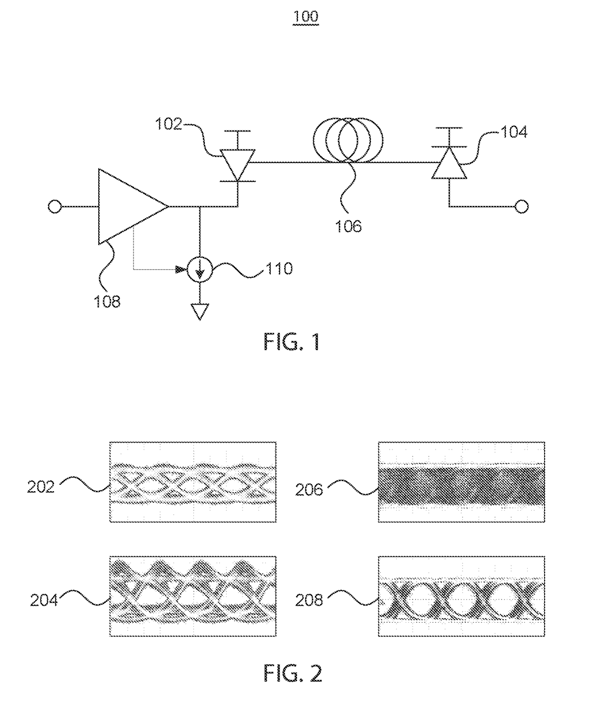 Near-threshold optical transmitter pre-distortion