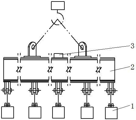 Flexible electromagnetic hoisting device