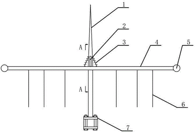 Bird repellent device for power iron tower and power iron tower