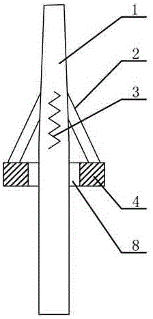 Bird repellent device for power iron tower and power iron tower