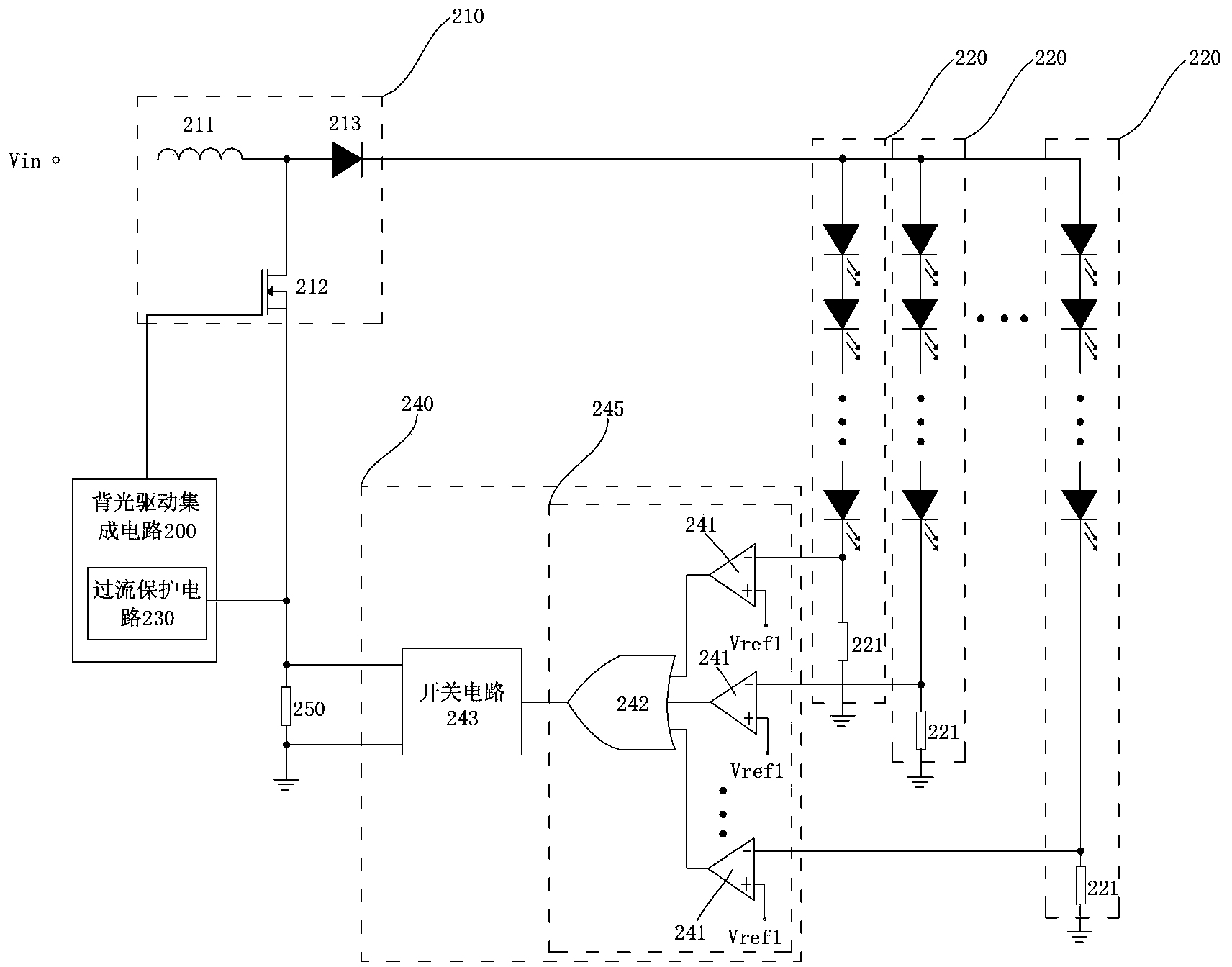 LED (light-emitting diode) backlight source and liquid crystal display