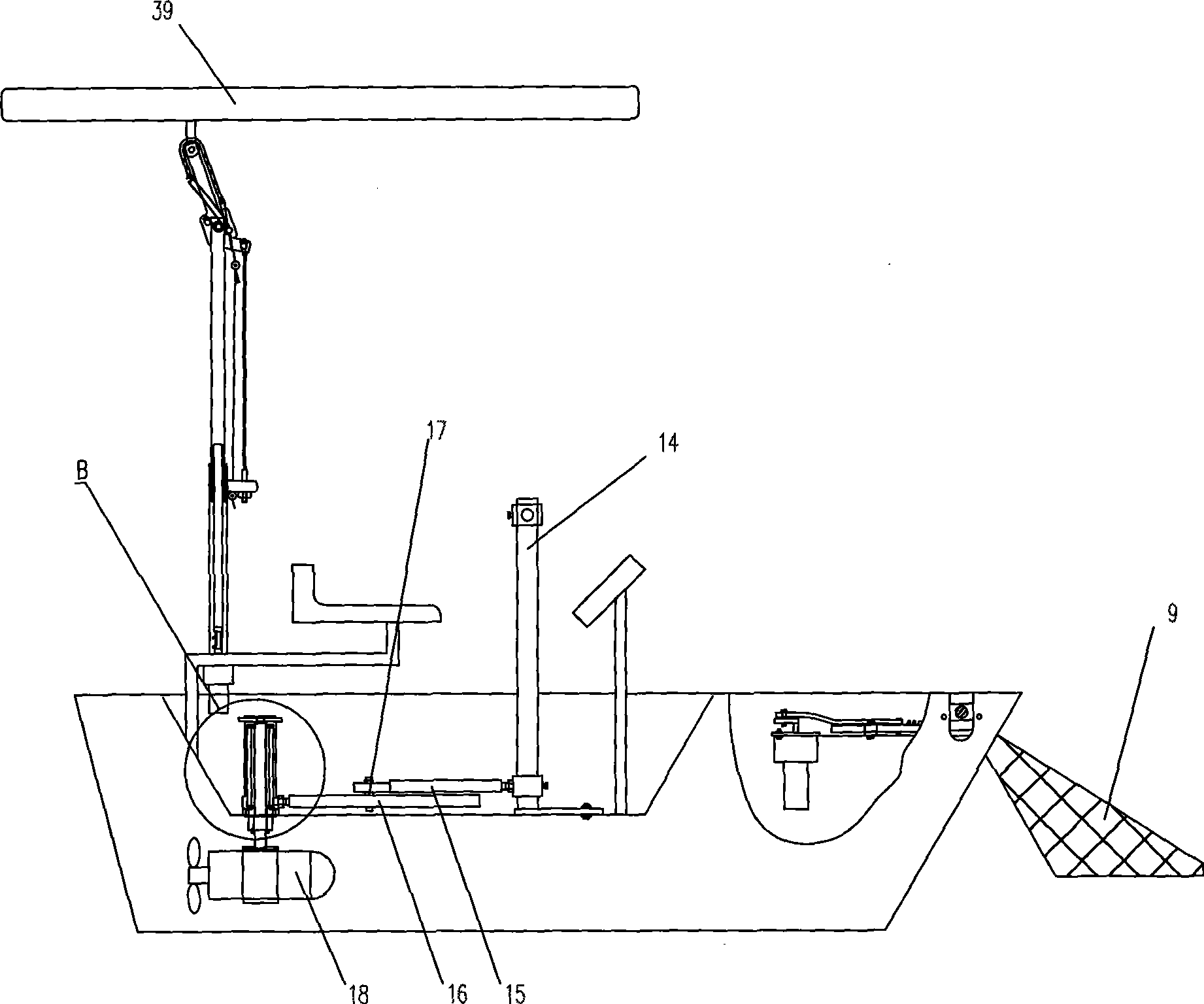 Environmental protection cleaning boat capable of automatically salvaging fragmentary floater