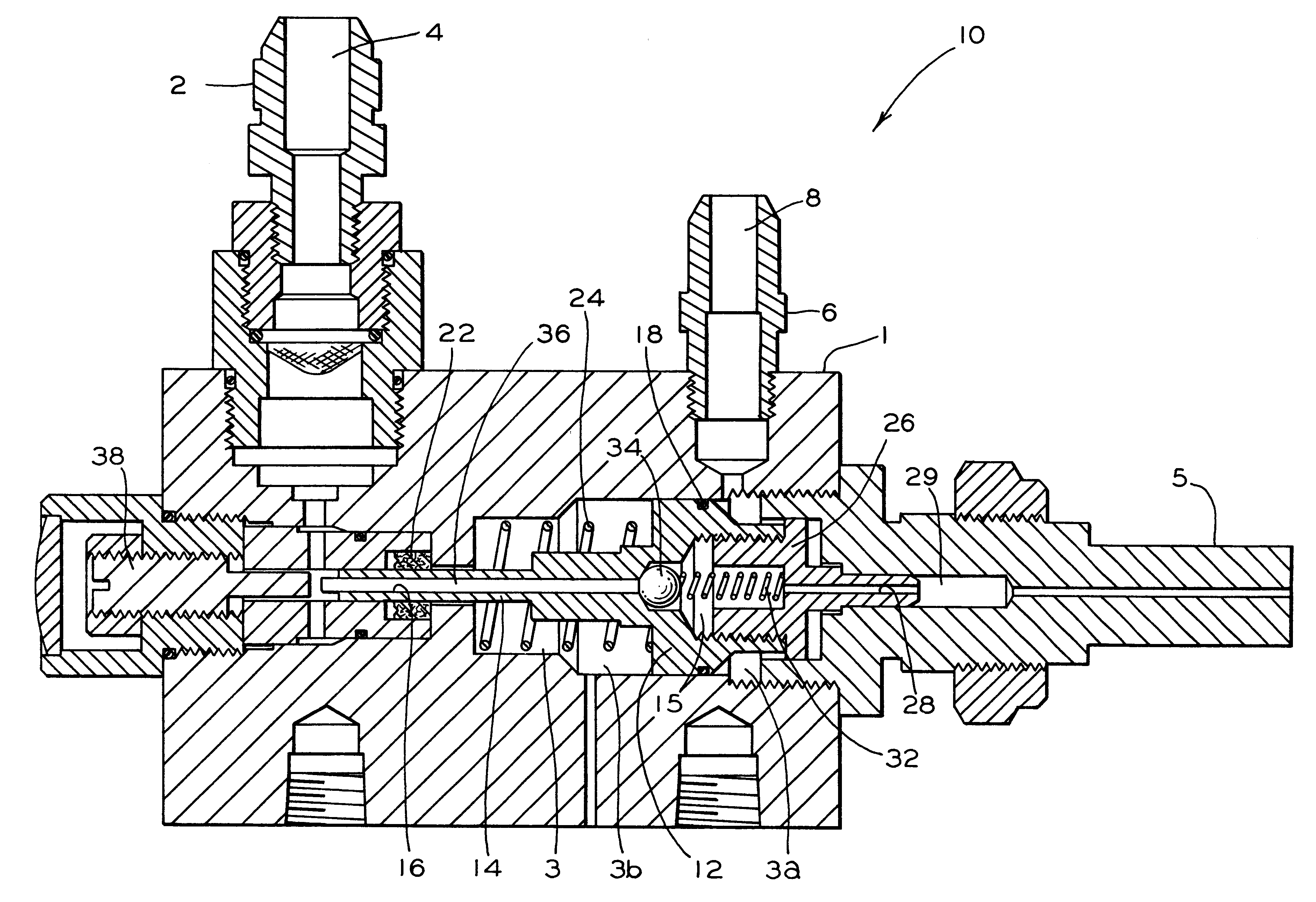 Push rod activated grease nozzle