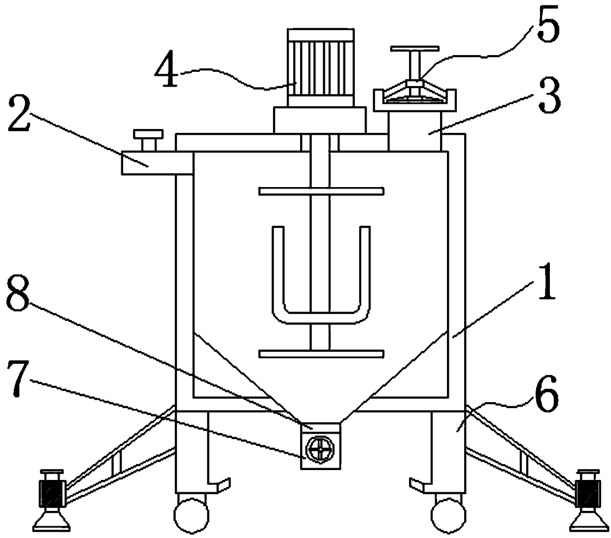 Device for preparing water-based multi-color building paints