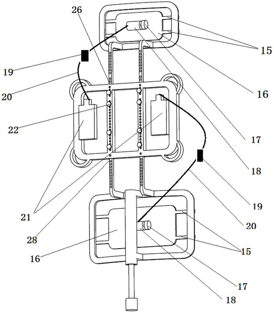 Strap type cervical vertebra and lumbar vertebra supporting massager