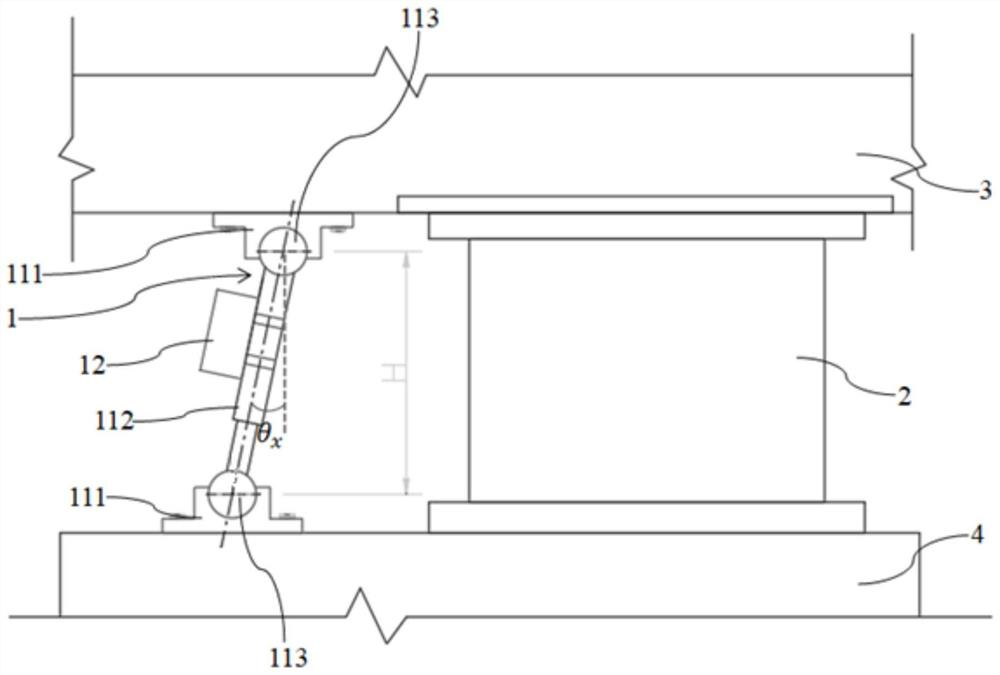 Displacement monitoring device and displacement monitoring method for bridge support