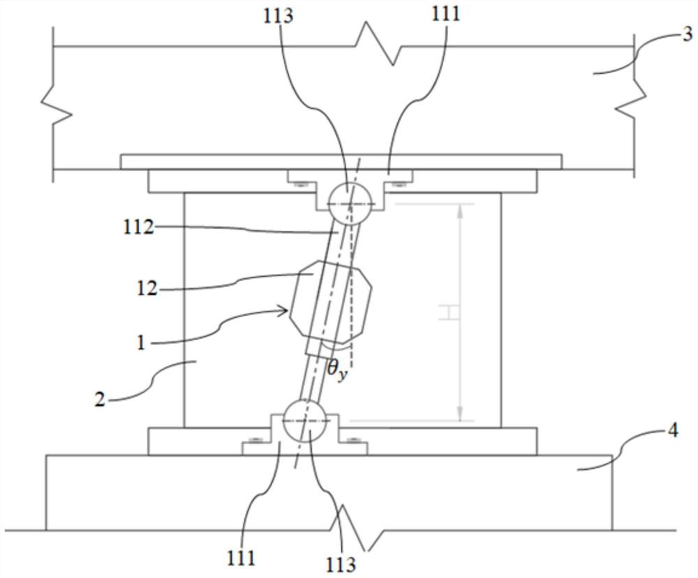 Displacement monitoring device and displacement monitoring method for bridge support