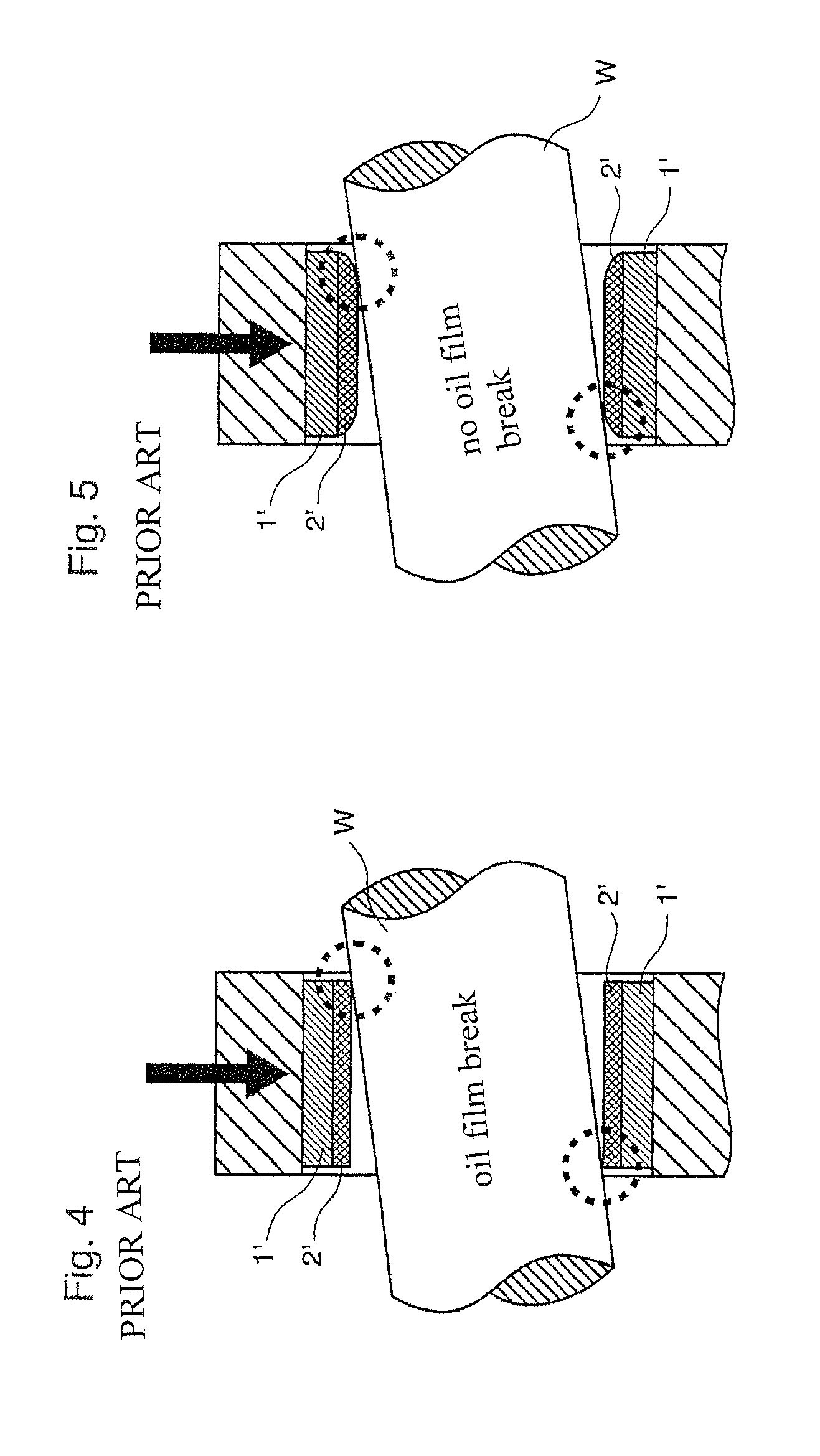 Plain bearing shell with slide face surface geometry which is profiled in the axial direction