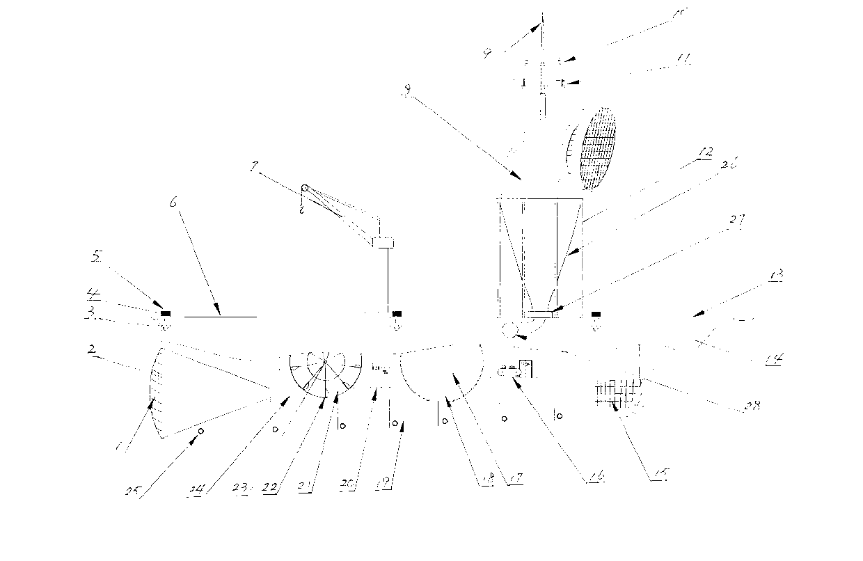 Power generation system with wind gathering power generation and ocean current power generation integrated into one