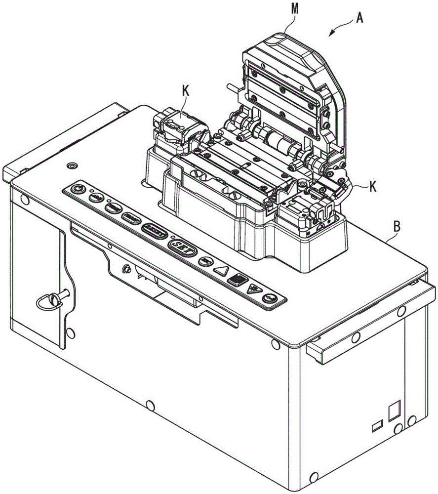 Optical fiber recoating device