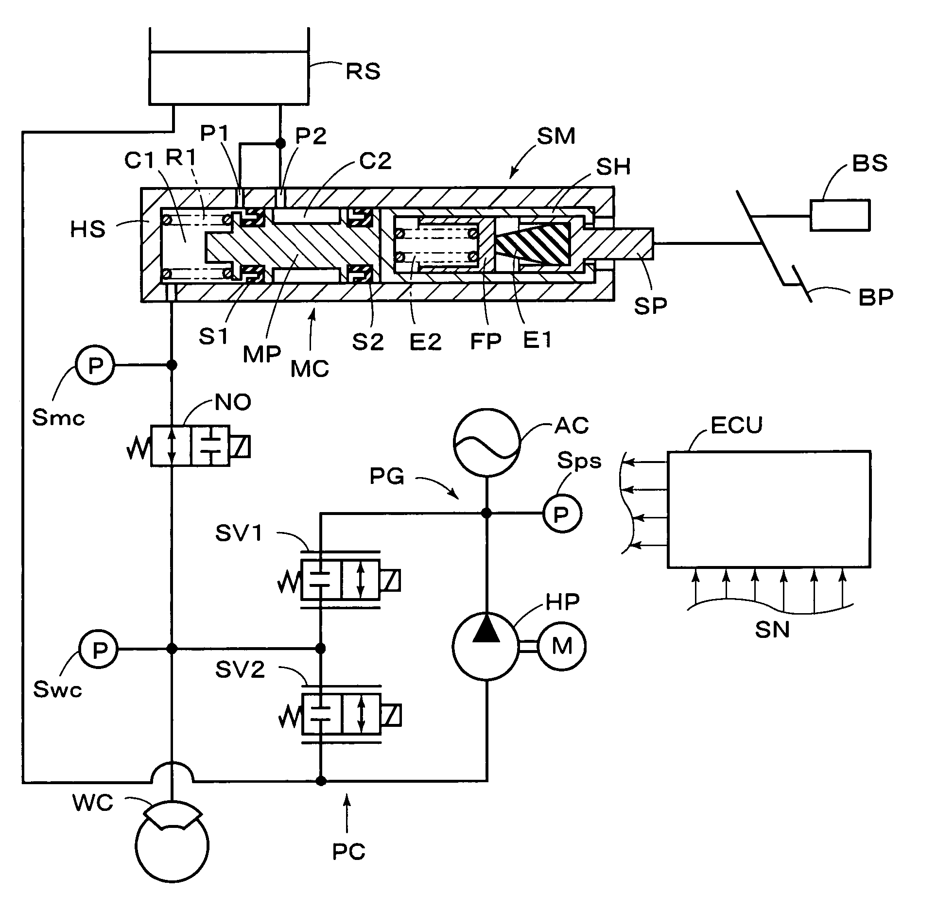 Braking stroke simulator