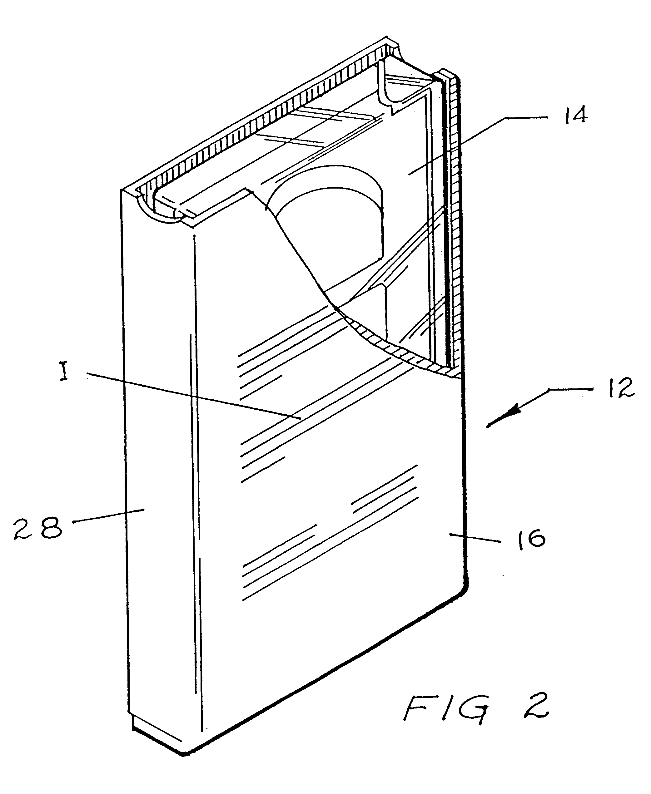 Printable blank for forming video cassette boxes