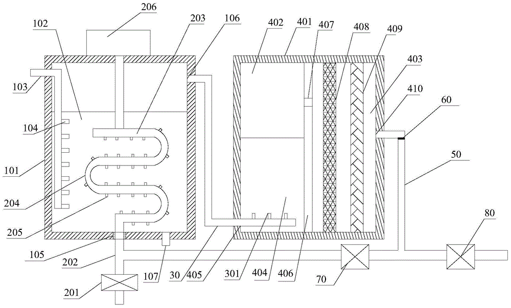 Laboratory exhaust treatment device