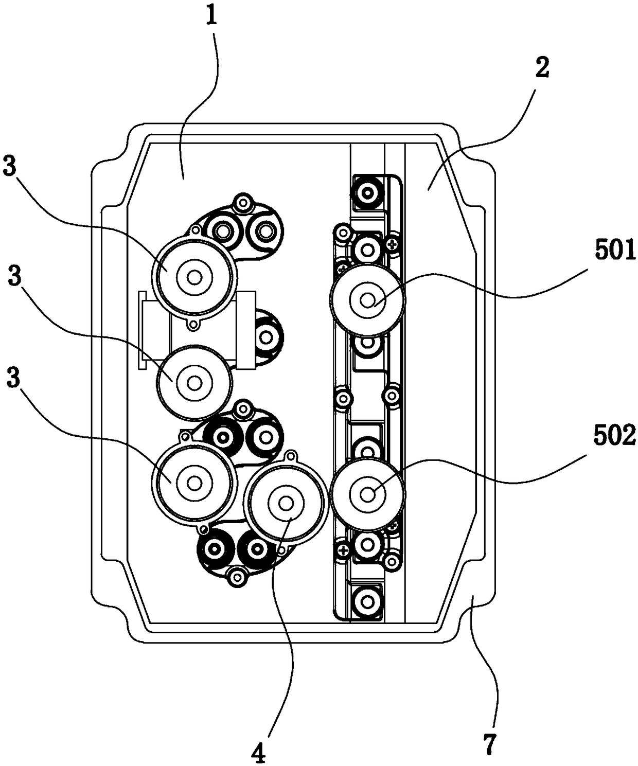 Current-sharing circuit structure and electric vehicle motor control adopting that structure