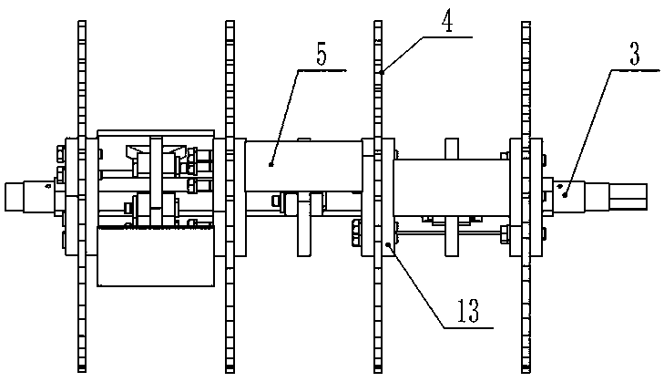 Breaking head structure for cement silo cleaning