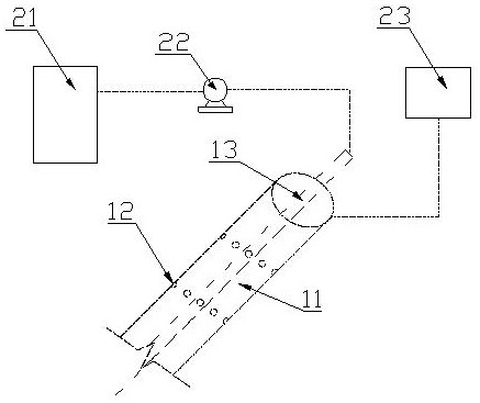 Electric heating enhanced in-situ chemical oxidation remediation device for organic contaminated site