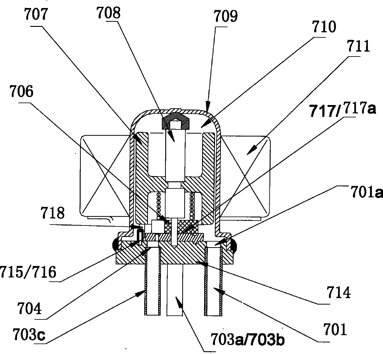 Electric throttling distributor