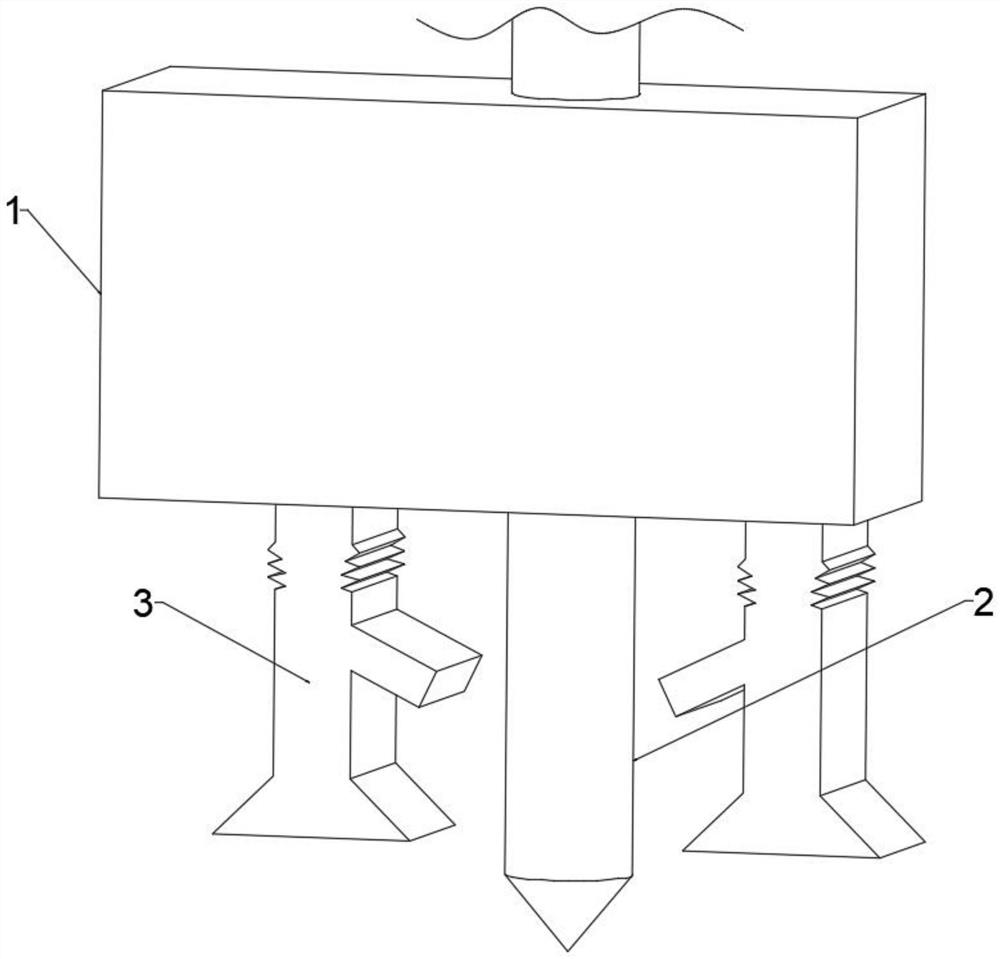 Pneumatic and hydraulic integrated flexible pressurizing and damping device for drill bit