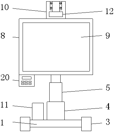 Novel electronic whiteboard