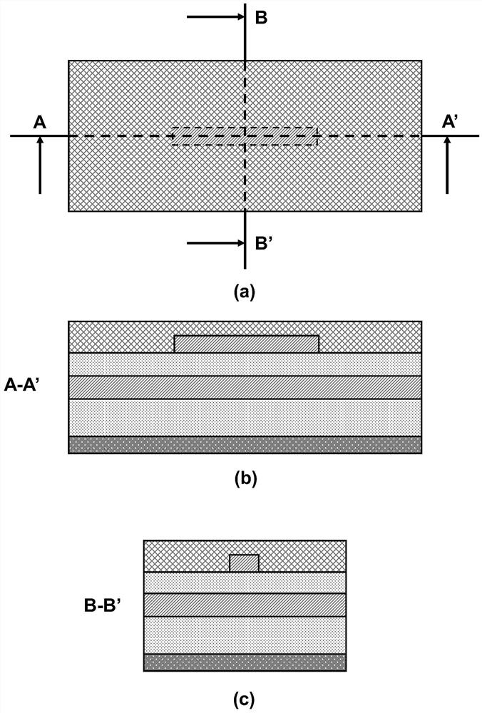 Self-selective modified complementary photosynaptic transistor and preparation method thereof