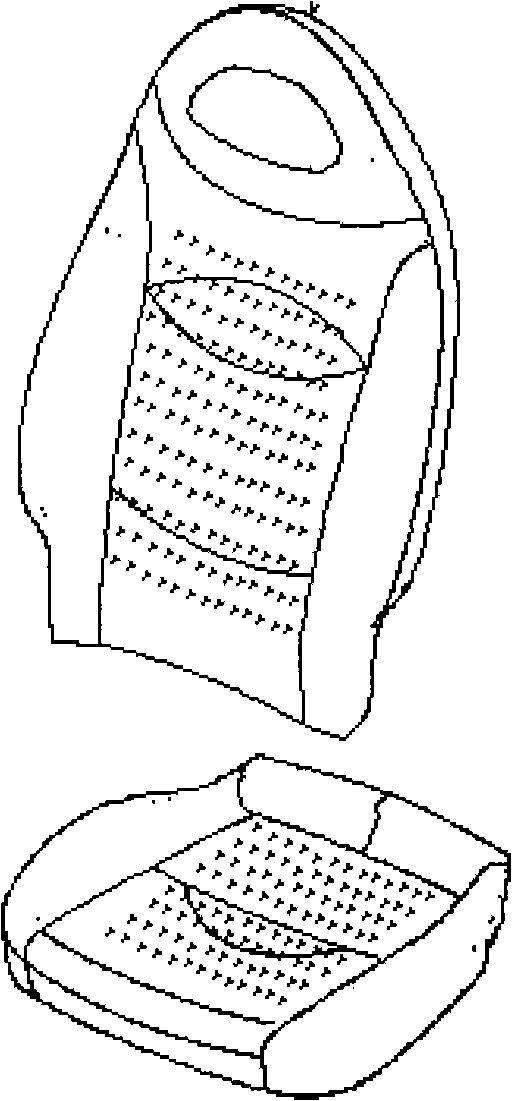 Low-cost ventilating system for vehicle seat