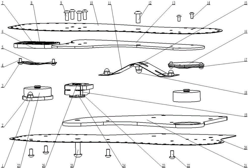 Device for measuring contact force of foot of human body