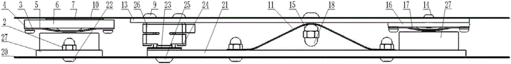 Device for measuring contact force of foot of human body