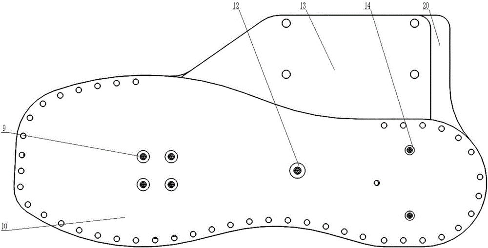 Device for measuring contact force of foot of human body